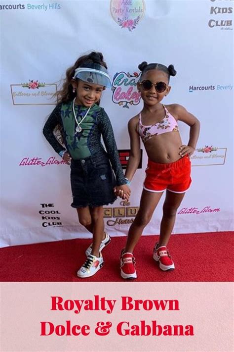 Chris Browns Daughter Royalty Brown Red Carpet Look Dolce And Gabbana