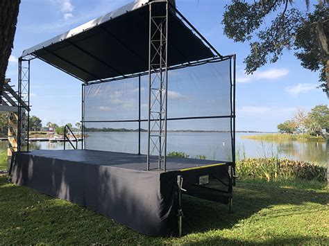 Portable Stage Rentals Mobile Stages With Lighting And Sound