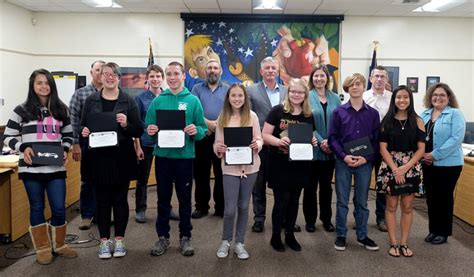 School Board Honors Memorial Middle School All Stars Greater Albany