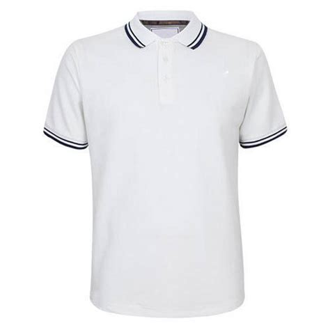 White Plain Mens Collar T Shirt Size Medium And Large Rs 350 Piece