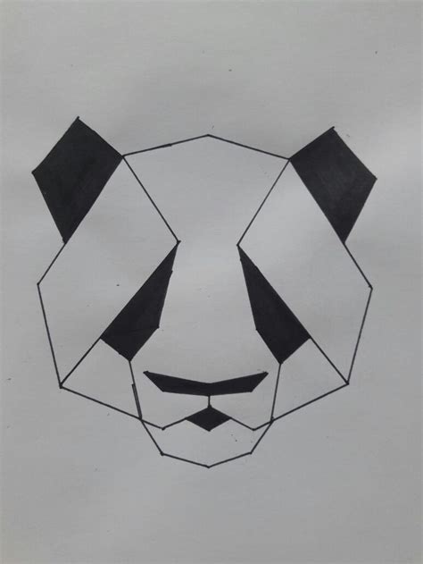 Geometric Panda Panda Sketch Geometric Geometric Tattoo
