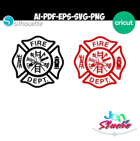 Fire Dept Svg Firefighter Svg American Fire Department Logo Etsy