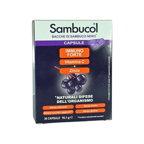 sambucol immuno forte 30 capsule bacche di sambuco nero