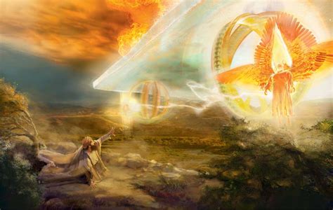 Celestial Chariot Illustration From 2013 Ezekiel Bible Pictures