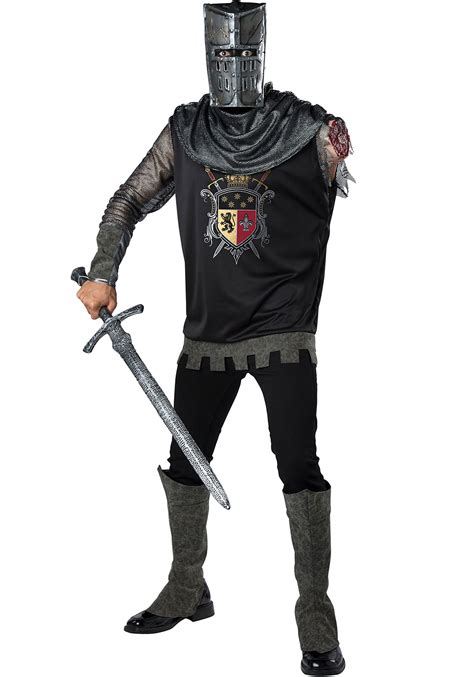 Black Knight Mens Costume Medieval Costumes For Men