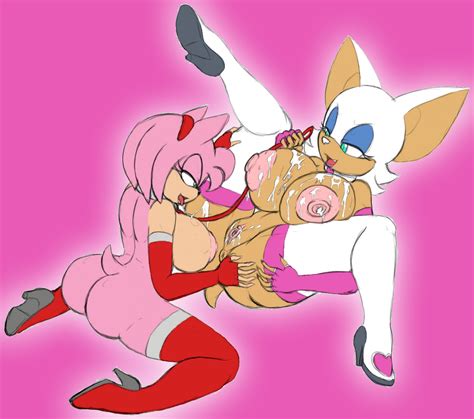 792493 Amy Rose Rouge The Bat Sonic Team Thecon Amy Rose