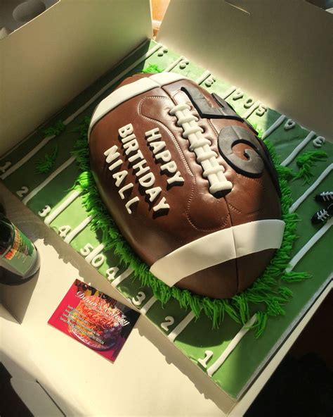 The video includes lots of unique ideas for all sports, not just football. American Football Cake, Decorated and Created by myself ...