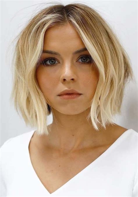 Myshinywigs provide best quality human virgin hair, bleached knot, pre plucked hairline Elegant Short Bob Haircuts for Women in 2019 | Stylesmod