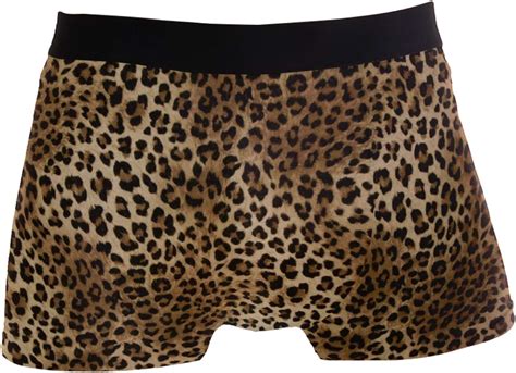 Linomo Men S Boxer Briefs Leopard Print Boxers Shorts Underwear