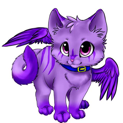 Purple Winged Kitty Closed By Raythebishie On Deviantart