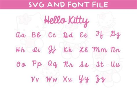 Hello Svg Kitty Font Doodle Font Cat In 2024 Doodle Fonts Decorative Font Cute Typography