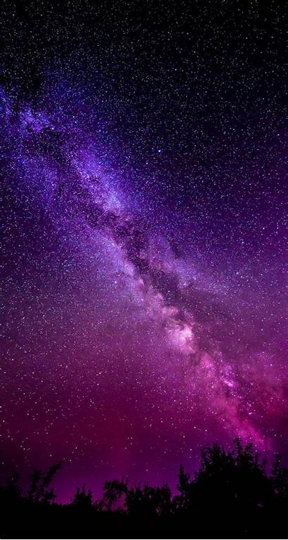 Milky Galaxy Way Iphone Wallpapers Night Space