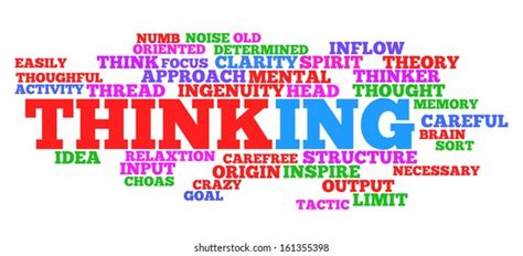 Thinking Concept Word Tag Cloud On Stock Illustration 161355398