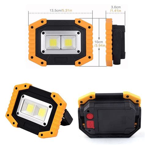 Buy High Quality Portable 2 Cob 30w 800lm Rechargeable Ip65 Led Flood