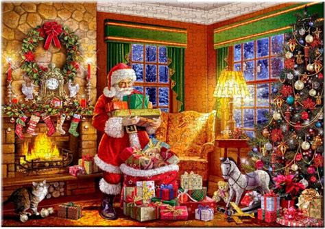 Wisvis 1000 Pieces Adults Jigsaw Puzzles Christmas Theme 1000 Pieces