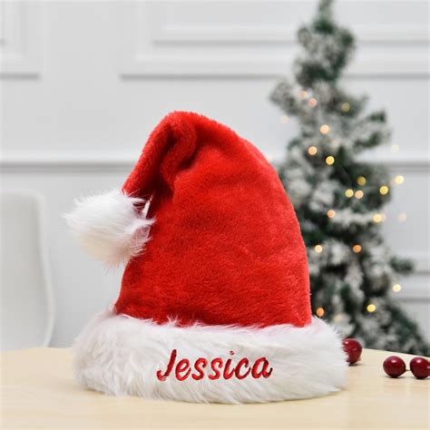 Customized Santa Hatcustom Christmas Hatspersonalized Christmas Hat