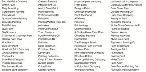 We did not find results for: Painting Company Names: How I Found the Perfect Name for ...