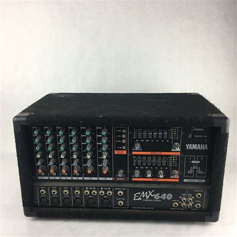 Yamaha Emx640 6ch Powered Mixer Dual Amp Digital Fx Reverb