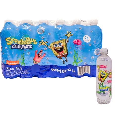 Spongebob Squarepants Purified Water 169 Oz Pack Of 24 Bottles