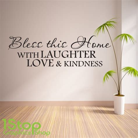 Bless This House Wall Sticker Quote Bedroom By 1stopgraphicsshop1