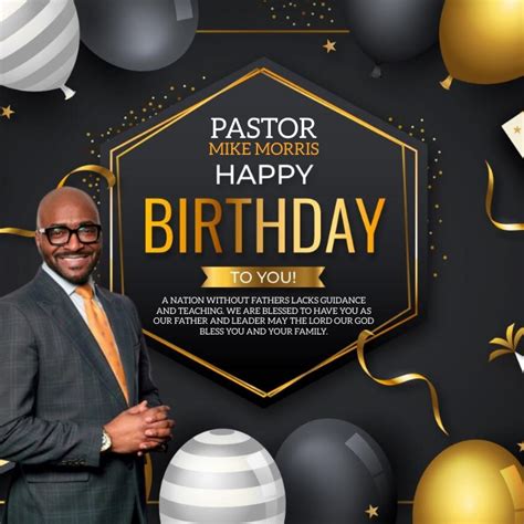 Pastor Birthday Celebration Design Template Postermywall