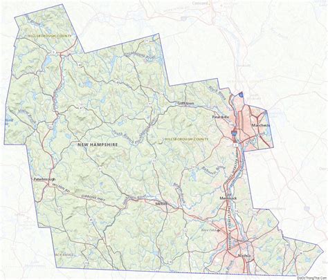 Map Of Hillsborough County New Hampshire Địa Ốc Thông Thái