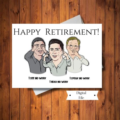 Retirement Card Funny Retirement Card For Man Etsy