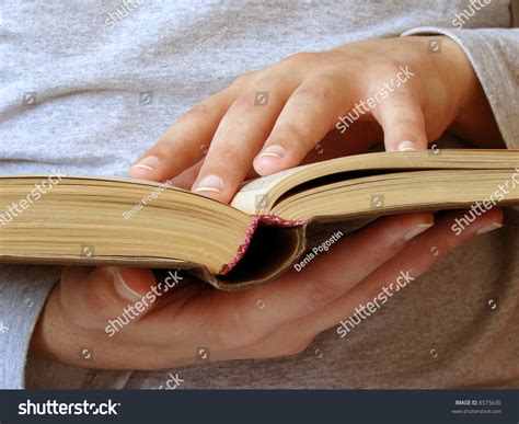 Hands Holding Open Book Stock Photo 8575630 Shutterstock