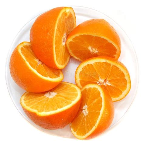 Oranges On A Plate Stock Image Image Of Citron Tropical 8504337