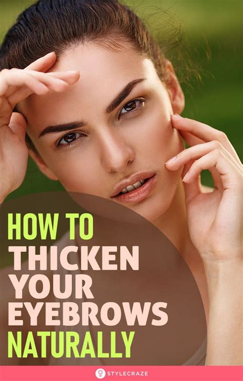 How To Grow Thick Eyebrows 23 Natural Remedies In 2020 With Images