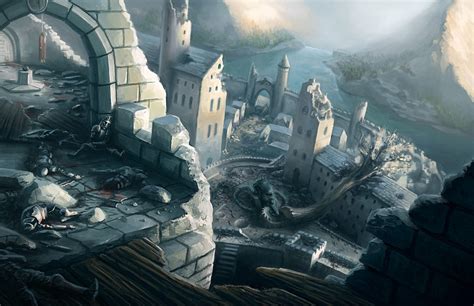 Destroyed Castle By Htogrom 2d Cgsociety