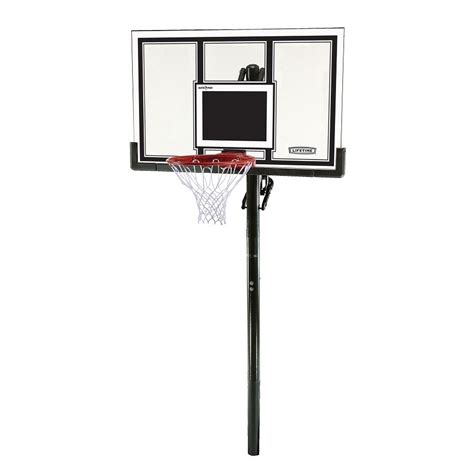 Shop Lifetime Products Outdoor In Ground 54 In Backboard Basketball