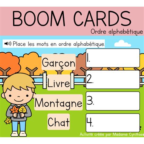 Boom Cards Français