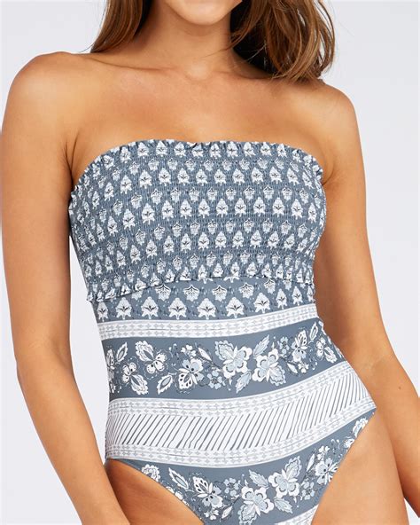 Shop Rip Curl Navy Beach One Piece Swimsuit In Slate Blue Fast Shipping Easy Returns City