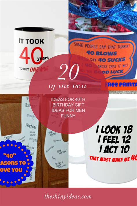 20 Of The Best Ideas For 40th Birthday T Ideas For Men Funny Home