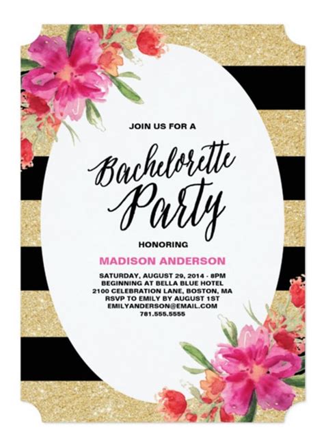 Printable Bachelorette Party Invitation Template Printable Templates