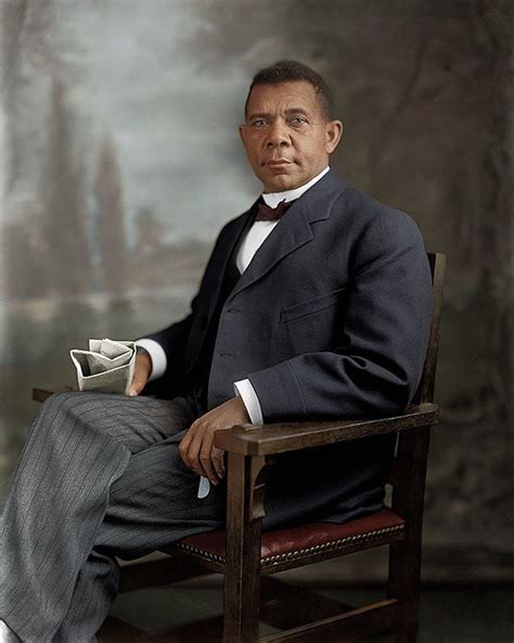 Booker T Washington Colorized Photograph Etsy