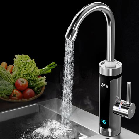 Digital Display Electric Hot Water Faucet Household Kitchen Fast Hot W