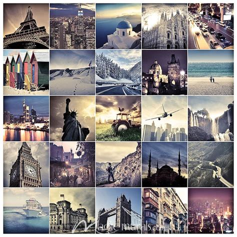 City Collage Wallpaper Wall Mural By Magic Murals