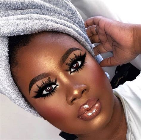 Amor Com Melanina😍 Glamouröses Makeup Makeup Tricks Dark Skin Makeup