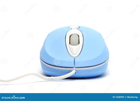 Blue Optical Mouse Stock Photo Image Of Stylish Silver 7648992