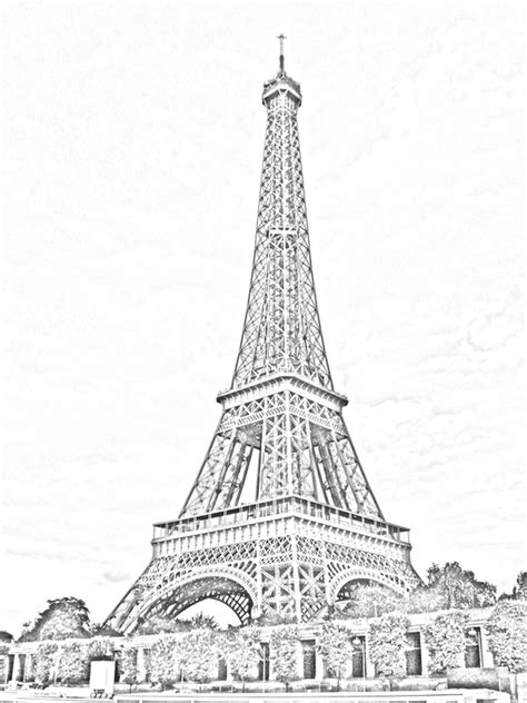 Eiffel Tower Paris Sketch By 878952 On Deviantart