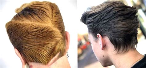 Ducktail back of head haircuts how to comb a ducktail ducktail hairline ducktail back of head hairstyle this is the back duck tail its comm. 15 Best Ducktail Hairstyles for Men | Men's Ducktail ...