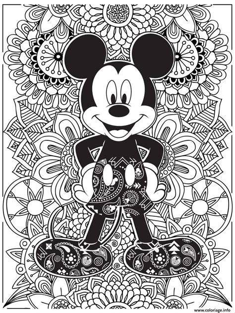 Coloriage Mandala Disney Mickeymouse Hd Dessin Mandala Disney à imprimer