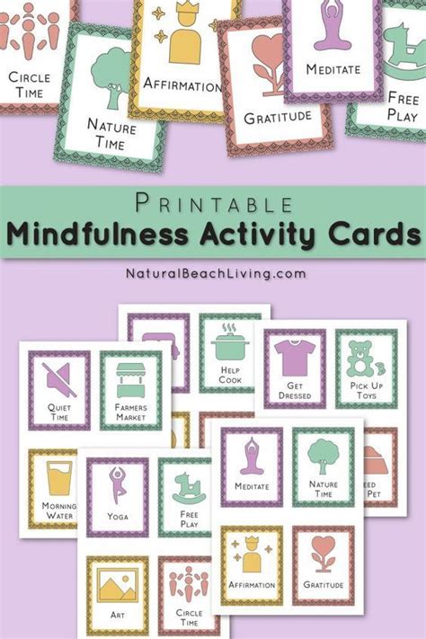 Decreased levels of stress, depression, anxiety, disruptive behavior. Mindfulness Activity Cards for kids