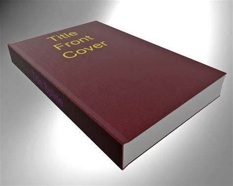 3d Red Hardcover Book Cgtrader