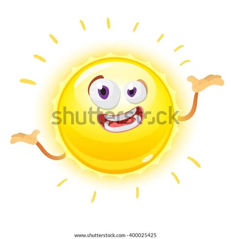 Mascot Cartoon Characters Yellow Sun On Stock Vector Royalty Free