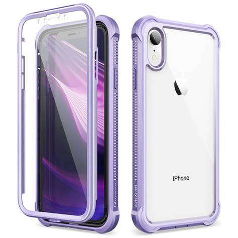 Dexnor Iphone Xr Case With Screen Protector Clear Rugged 360 Full Body