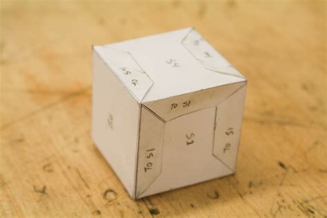 Perfect Paper Cube Laying Out A Project Using Parallel Line