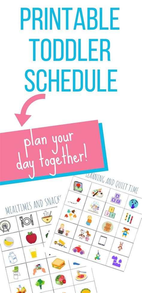 Free Printable Toddler Schedule Pdf No Email Sign Up Required Use